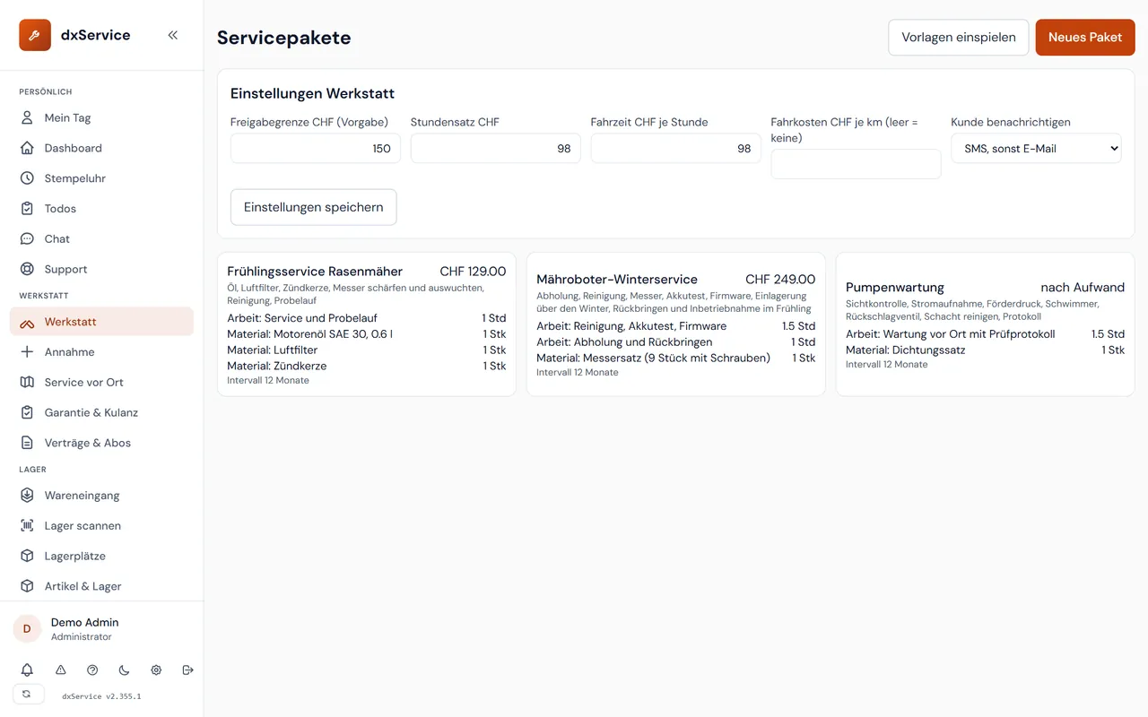 Servicepakete